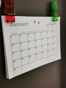 calendrier 2022 à imprimer gratuit