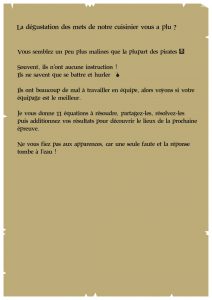 jeu indice chasse aux trésors