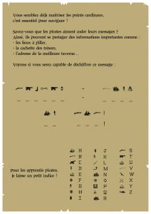 chasse aux trésors anniversaire pirate fille