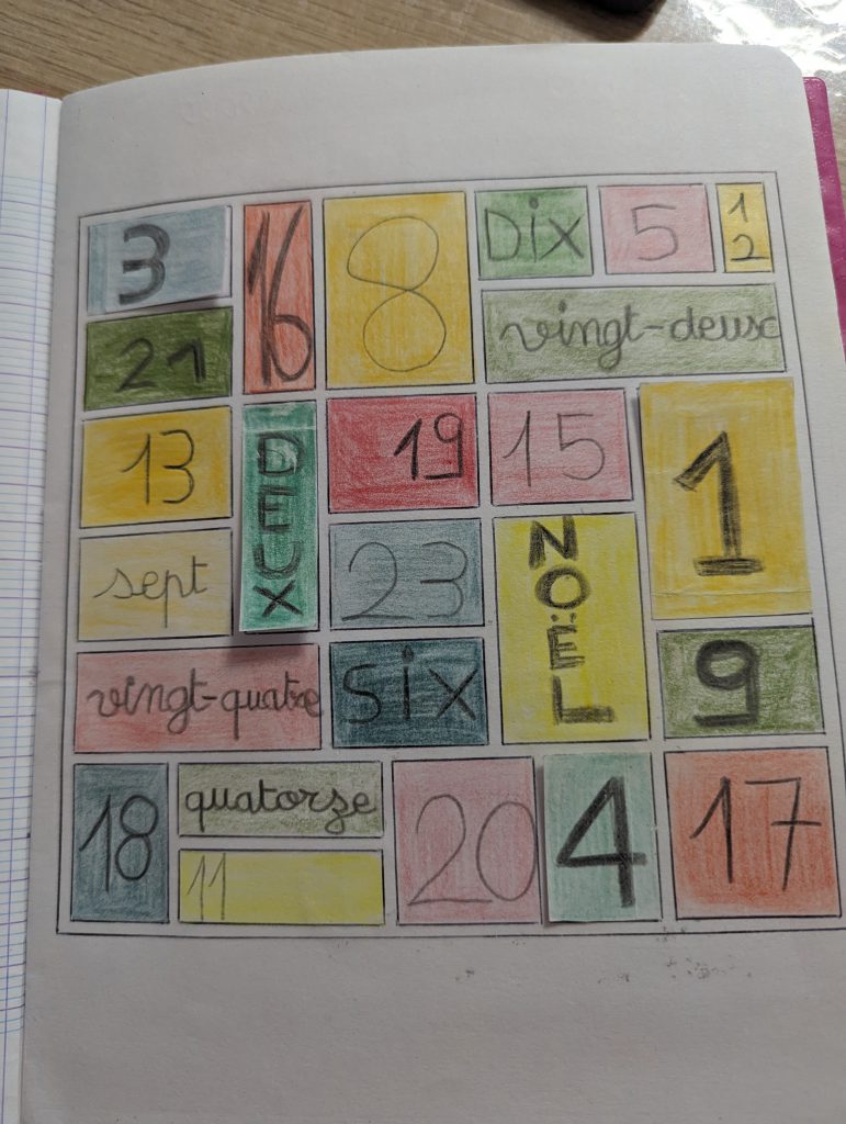 poésie calendrier année