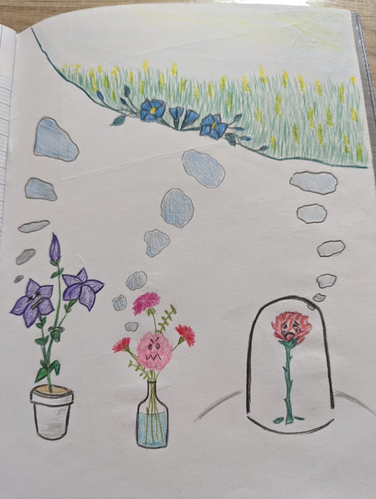 poésie dialogue de fleurs