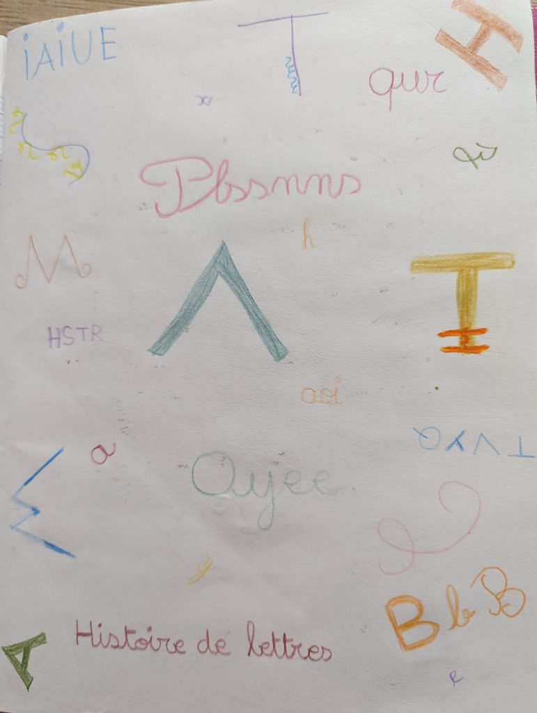 poésie histoire de lettres
