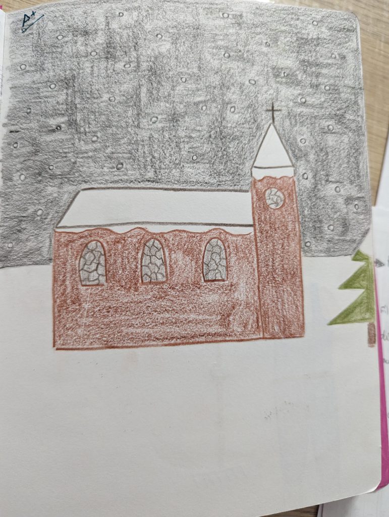 poésie neige village