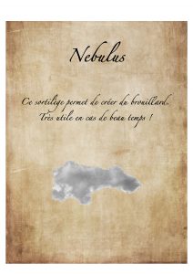 sort formule magique cahier indice chasse trésor