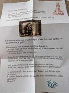 message chasse aux trésors