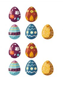 indice décoration pâques oeufs P1
