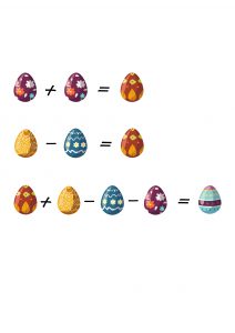 calculs enigmes pâques