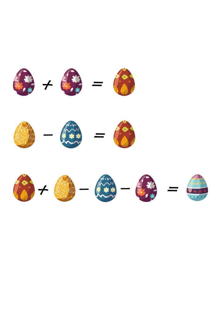 calculs enigmes pâques